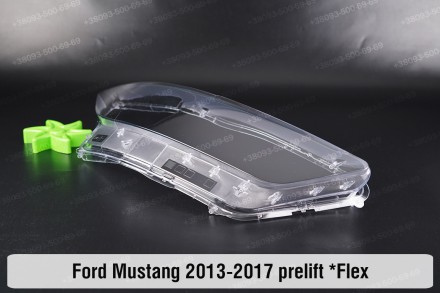 Стекло на фару Ford Mustang Mk6 (2013-2017) выступ VI поколение дорестайлинг пра. . фото 5