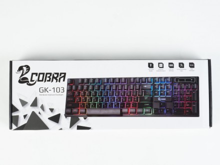 Клавіатура COBRA GK-103 Ukr Black 
 
Отправка данного товара производиться от 1 . . фото 11