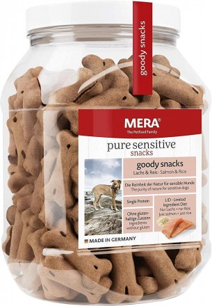 Навіть чутливі собаки заслуговують на пригощання! MERA pure sensitive snacks sal. . фото 2