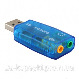 Карта звукова USB зовнішня USB-SoundCard 2.0 — це компактна звукова карта.
Вигот. . фото 2