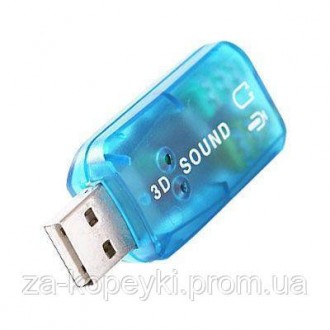 Карта звукова USB зовнішня USB-SoundCard 2.0 — це компактна звукова карта.
Вигот. . фото 4