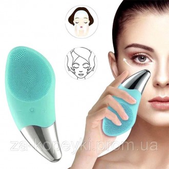 Силіконова щітка-масажер Sonic Facial Brush BR-020 - краща пропозиція для чистої. . фото 2