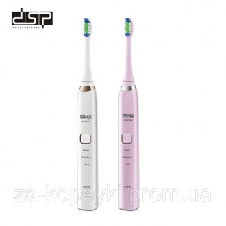 Електрична зубна щітка DSP 1.6Вт 80010A на usb зарядці - відмінно чистить зуби т. . фото 2
