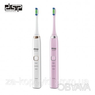 Електрична зубна щітка DSP 1.6Вт 80010A на usb зарядці - відмінно чистить зуби т. . фото 1