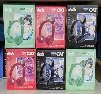 Беспроводные детские наушники складные с подсветкой и кошачьими ушками Cat Y08. Верхнеднепровск. фото 1 Беспроводные детские наушники складные с подсветкой и кошачьими ушками Cat Y08. Верхнеднепровск. фото 1