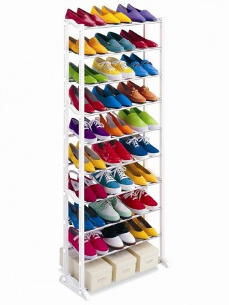 
Полка для обуви Amazing Shoe Rack на 30 парОрганайзер для обуви Amazing shoe ra. . фото 4