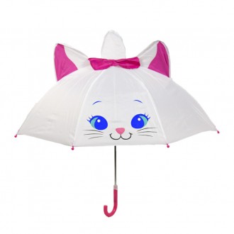 Зонт детский Белая кошка Shantou (UM2610) - зонт-трость с удобным куполом, чтобы. . фото 3