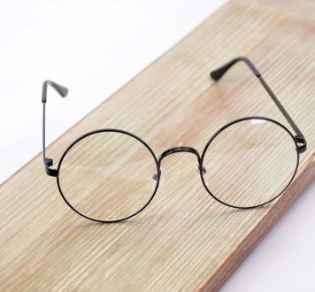 Очки Гарри Поттера 5190 Круглые очки с металлической оправой как у Harry Potter . . фото 3