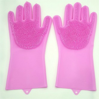 Резиновые хозяйственные перчатки Magic Silicone Gloves предназначены для защиты . . фото 6