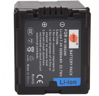 Акумулятор DSTE Panasonic VW-VBG260 (VW-VBG260). Київ. фото 1 Акумулятор DSTE Panasonic VW-VBG260 (VW-VBG260). Київ. фото 1