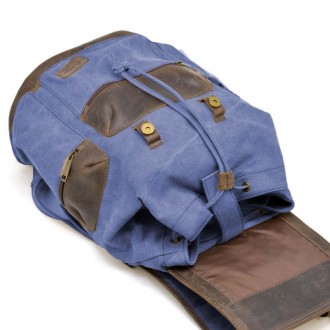 Міський рюкзак для ноутбука парусину та шкіра TARWA RKc-0010-4lx практичний та з. . фото 6
