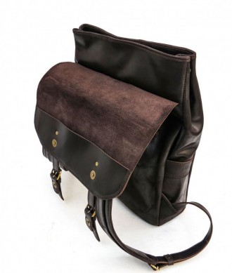 ​Универсальный рюкзак из натуральной телячьей кожи RC-9001-4lx от украинского бр. . фото 7