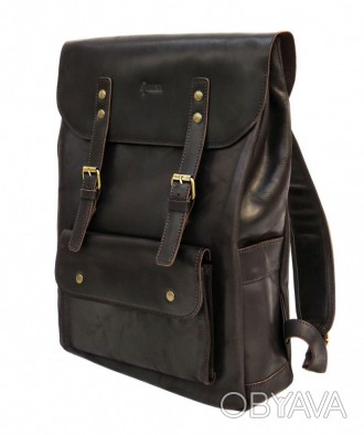 ​Универсальный рюкзак из натуральной телячьей кожи RC-9001-4lx от украинского бр. . фото 1
