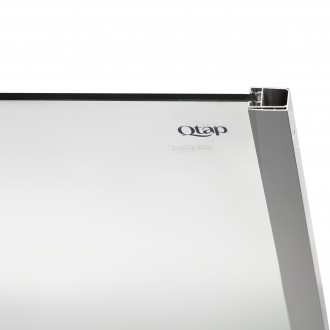 Душова перегородка Qtap Walk-In Glide CRM2012.C8 виготовлена з високоміцного скл. . фото 6