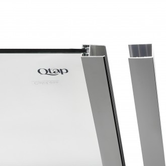 Душова перегородка Qtap Walk-In Glide CRM2012.C8 виготовлена з високоміцного скл. . фото 7