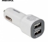 
Remax CC201USB адаптер питания автомобильный. 2 USB выходаoutput: DC5V - 2,1A +. . фото 2