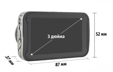 
Видеорегистратор Carcam T639 с 3-дюймовым экраном, и двумя камерами, обеспечива. . фото 9