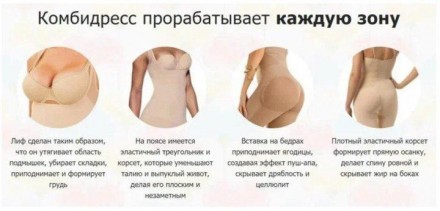 
Корректирующее белье комбидресс Slim Shapewear едва заметное, легкое как воздух. . фото 4