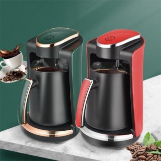 
Кофеварка для дома электрическая турка на 4 чашки 250мл 400Вт DSP KA-3047 Зелен. . фото 8