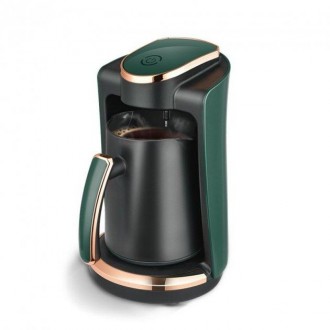 
Кофеварка для дома электрическая турка на 4 чашки 250мл 400Вт DSP KA-3047 Зелен. . фото 2