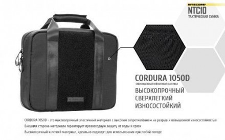Тактическая сумка от компании Nitecore для ручного ношения - NTC10. Новая модель. . фото 7