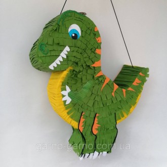 Пиньята динозавр дракон бумажная для праздника дракона динозавра Пиньята динозав. . фото 4