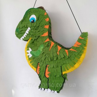 Пиньята динозавр дракон бумажная для праздника дракона динозавра Пиньята динозав. . фото 6