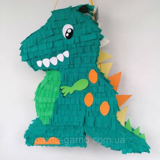 Пиньята динозавр дракон бумажная для праздника дракона динозавра Пиньята динозав. . фото 10