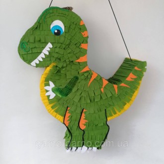 Пиньята динозавр дракон бумажная для праздника дракона динозавра Пиньята динозав. . фото 5