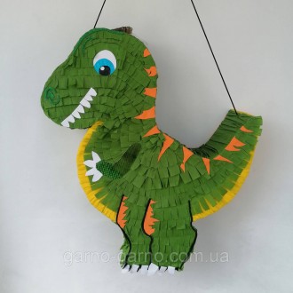 Пиньята динозавр дракон бумажная для праздника дракона динозавра Пиньята динозав. . фото 3