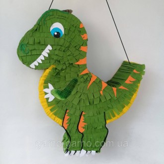 Пиньята динозавр дракон бумажная для праздника дракона динозавра Пиньята динозав. . фото 2