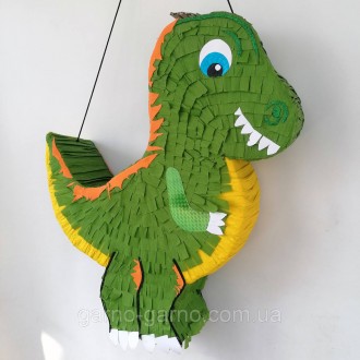 Пиньята динозавр дракон бумажная для праздника дракона динозавра Пиньята динозав. . фото 7