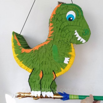 Пиньята динозавр дракон бумажная для праздника дракона динозавра Пиньята динозав. . фото 8