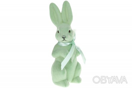 Декоративна пластикова фігура Кролик 21.5см, колір - світло-зелений
Розмір 21.5с. . фото 1