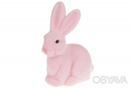 Декоративна фігурка Кролик 15см, колір - рожевий 
Розмір 15см
Продається оптом і. . фото 1