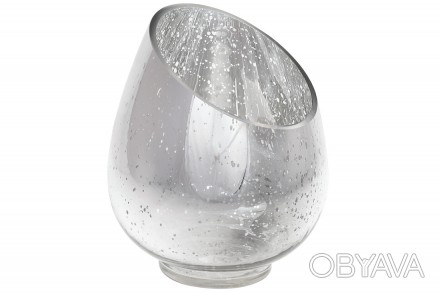 Свічник скляний 20см, колір - срібло антик
Розмір 16*20см
Продається оптом та в . . фото 1