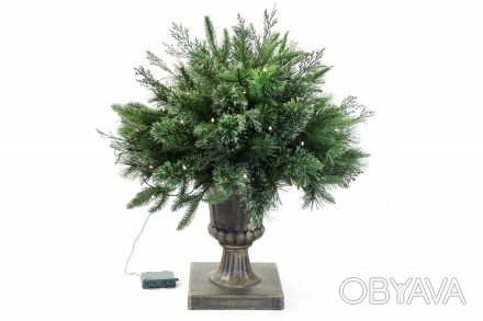 Новогодний декор в вазоне с LED подсветкой 50см
Материал ПВХ
Продается в розницу. . фото 1