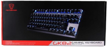 Клавіатура бездротова Motospeed GK82 Outemu Blue Ukr Black USB 
 
Отправка данно. . фото 11