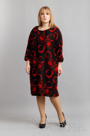 Теплое женское платье, модель имеет рукава 3/4, с боковыми функциональными карма. . фото 1
