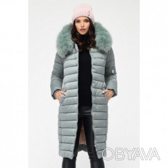 Удлиненная зимняя куртка женская с капюшоном .
Удлиненная зимняя куртка X-Woyz!.. . фото 1