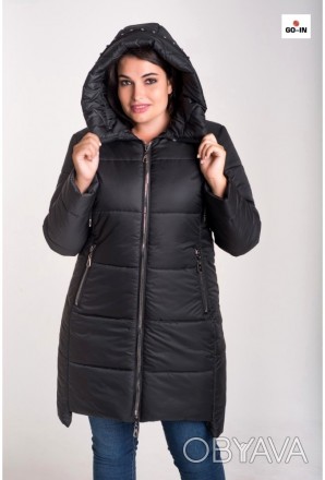 Зимняя женская куртка большого размера Черная.
Зимняя куртка большого размера, в. . фото 1
