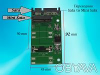 Переходник для подключения накопителей SSD с интерфейсом mSATA (Mini PCI-E) к ра. . фото 6