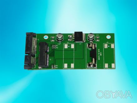 Переходник для подключения накопителей SSD с интерфейсом mSATA (Mini PCI-E) к ра. . фото 1