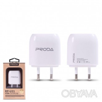 Описание Зарядное устройство Remax Wall Charger 2.1A With Iphone Cable White (RP. . фото 1