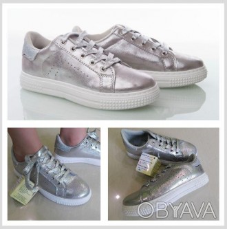  
Стильные туфли для девочек, серебро от ТМ Beeko, 32 размер
 
Описание:
Верх эк. . фото 1