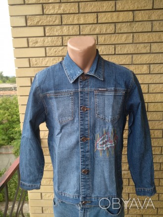 Куртка мужская джинсовая стрейчевая VIGOOCC. Незаменима для осенней переходной п. . фото 1