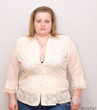 Рубашка женская HAJ, доступные размеры 50
Размерная сетка:
Размер 50: окружность. . фото 1