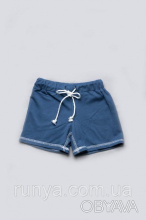 Короткие летние шорты для мальчика (поло). Материал шорт для мальчика – натураль. . фото 1