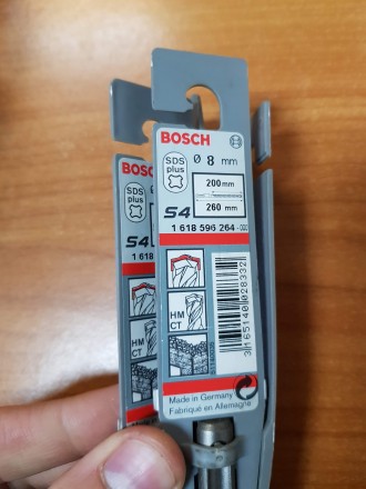 Бур SDS-Plus 8x250/310 Bosch 
Также есть диаметр 8 в размерах 
8*200 
8*250 
. . фото 4