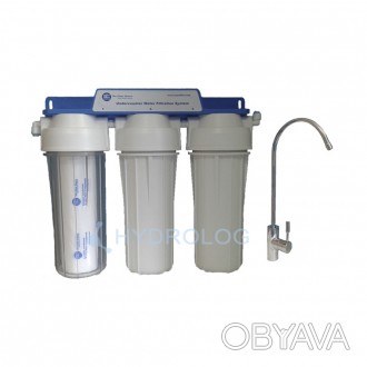 AQAFILTER FP3-K1 – трехступенчатая система очистки питьевой воды. Назначение – ф. . фото 1